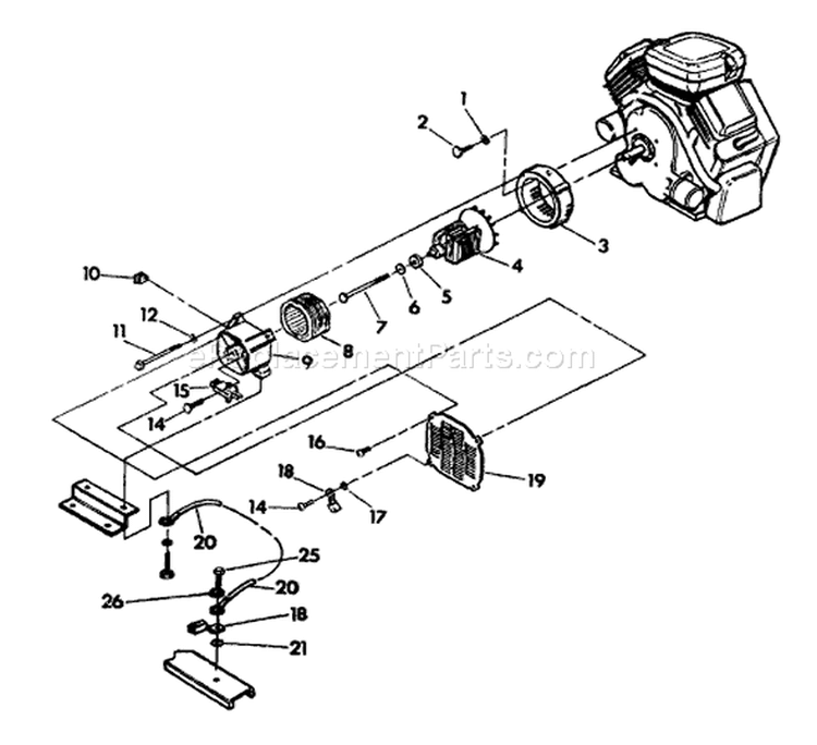 Page C Diagram and Parts List for 9386-2 C8000 Briggs and Stratton Generator